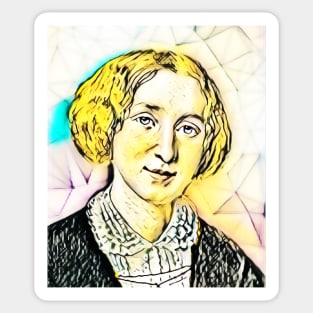 George Eliot Portrait | George Eliot Artwork 2 Sticker